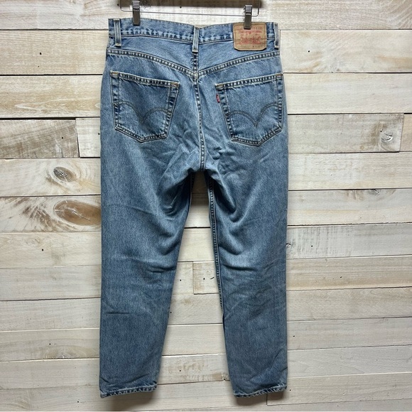 Levis 512 Jeans Mens 33x32 Blue Slim Fit Pockets Logo - Picture 1 of 10